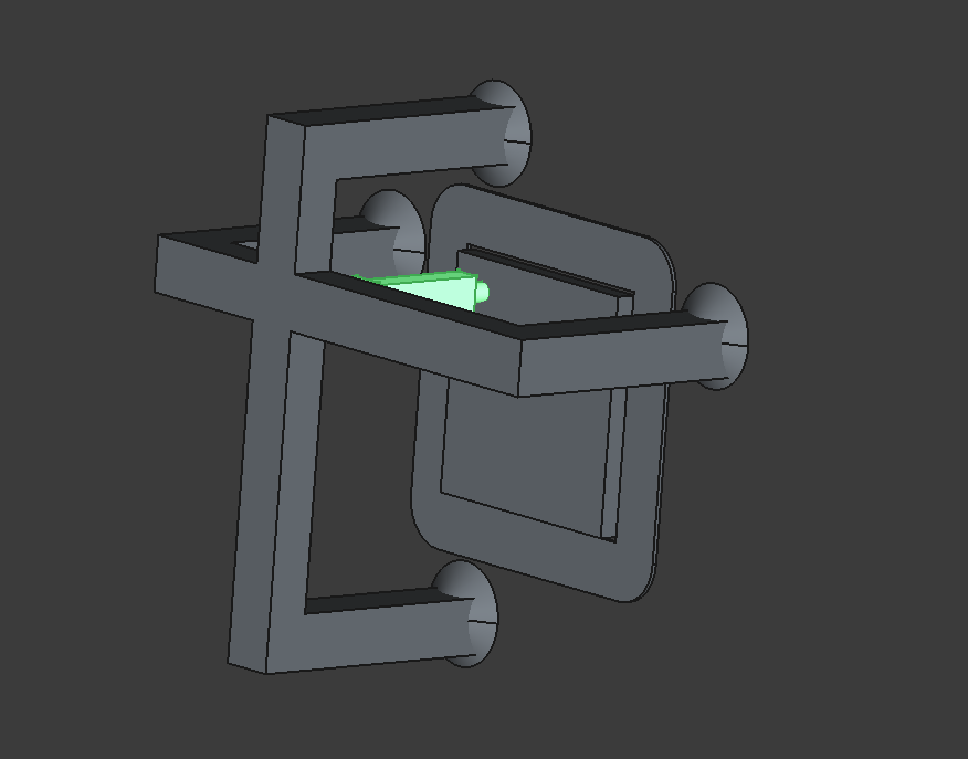 ADA pusher CAD design on FreeCAD