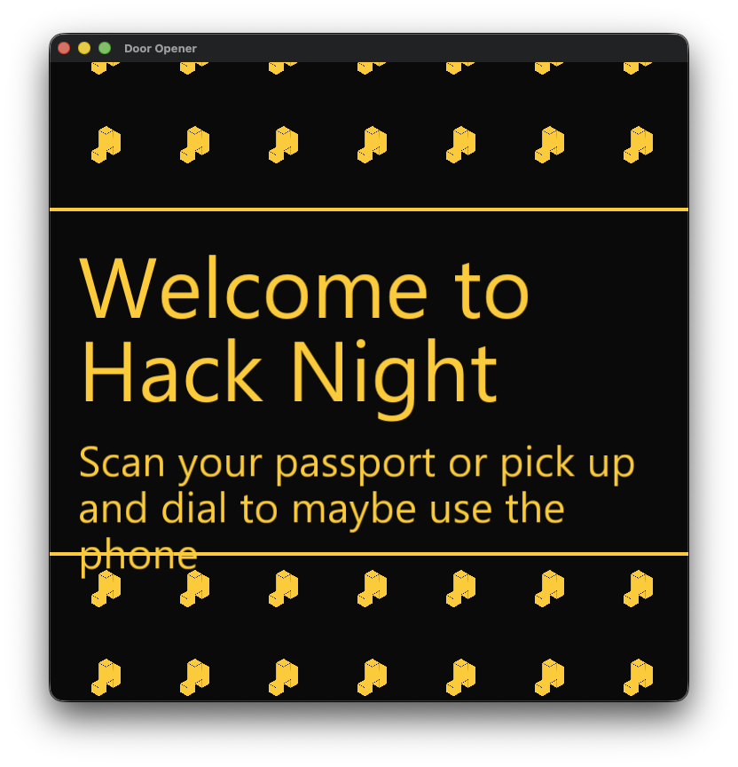 door-opener app UI changes with the text overflowing