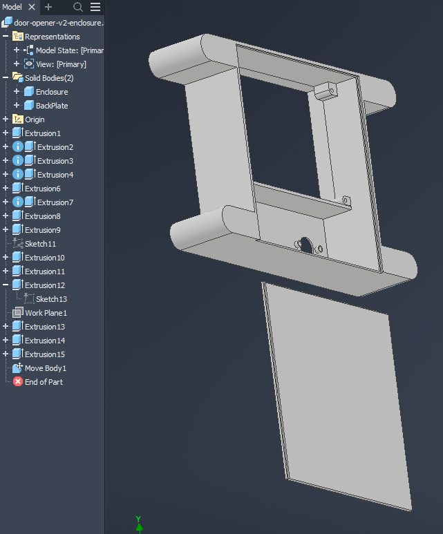 First prototype enclosure design